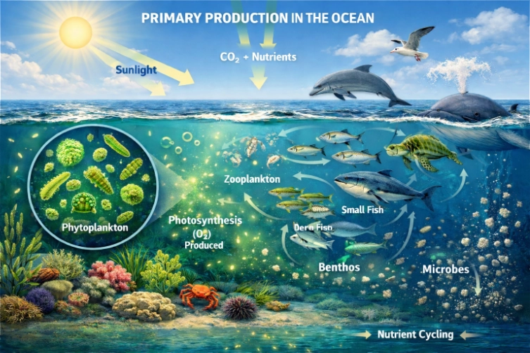 marine organisms diagram