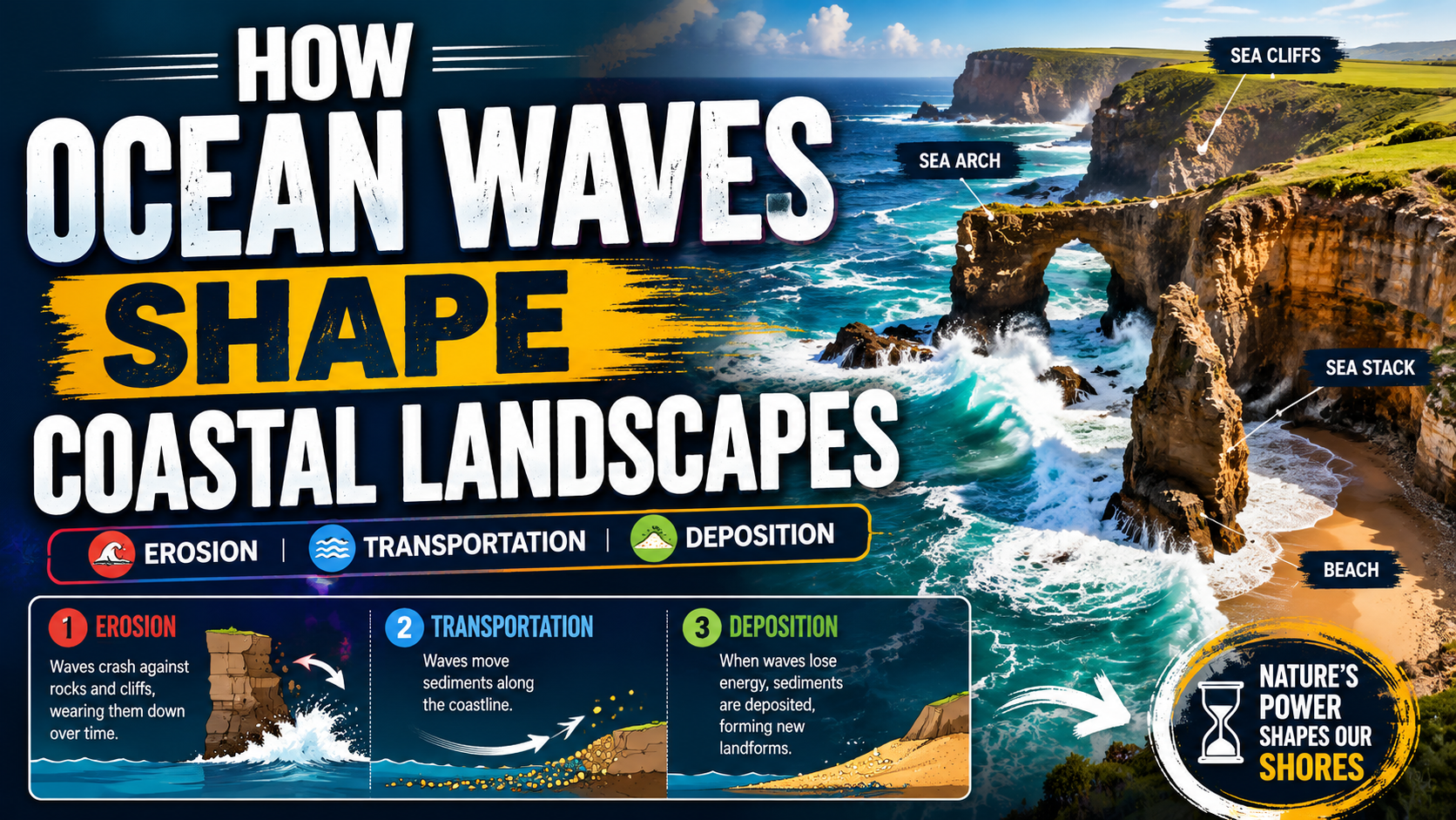 How Ocean Waves Shape Coastal Landscapes