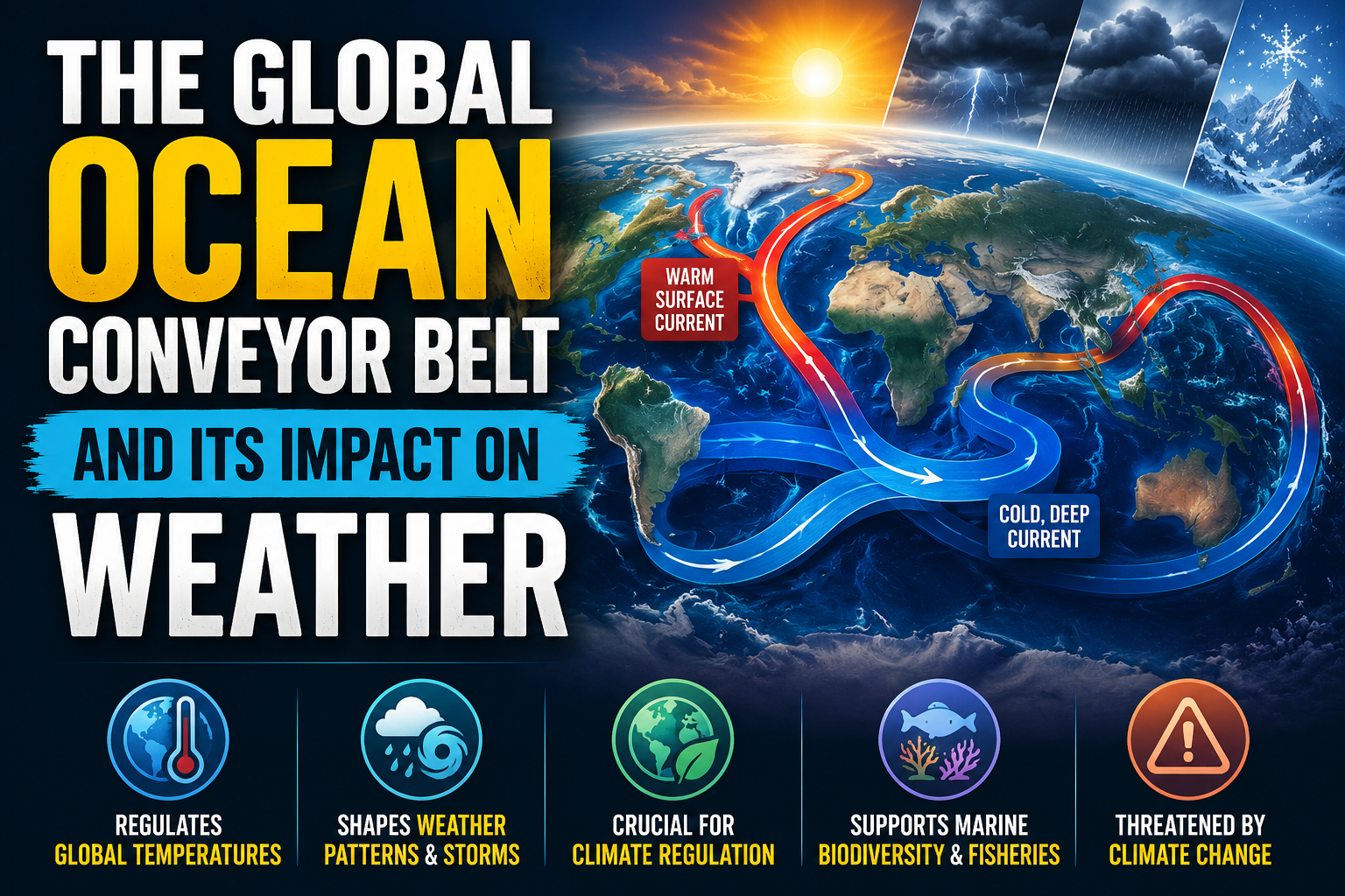 The Global Ocean Conveyor Belt and Its Impact on Weather