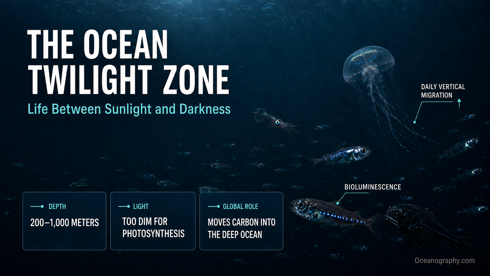 The Ocean Twilight Zone: Life Between Sunlight and Darkness
