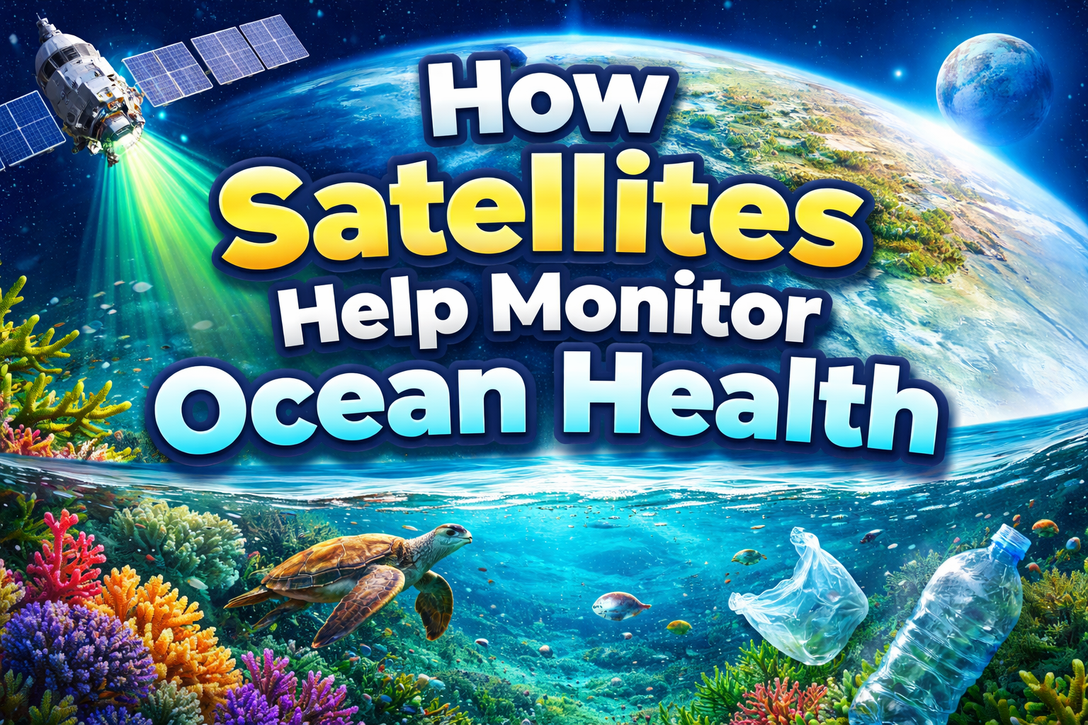How Satellites Help Monitor Ocean Health and Ecosystems
