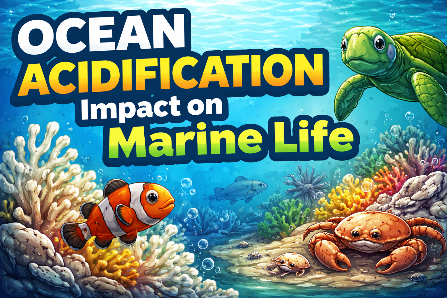 Ocean Acidification Impact on Marine Life