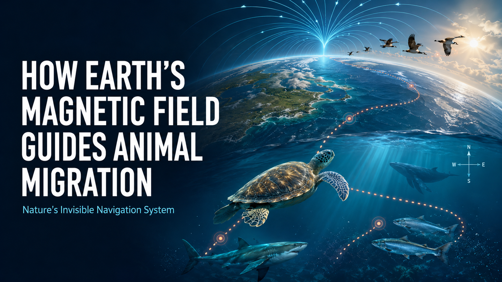How Earth’s Magnetic Field Guides Animal Migration
