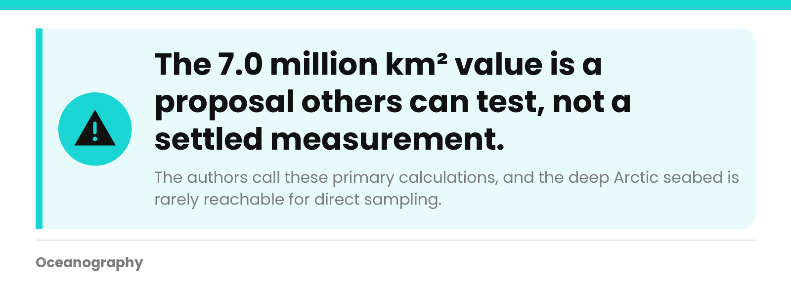 Key takeaway that the deep seabed permafrost estimate is a proposal that others can test