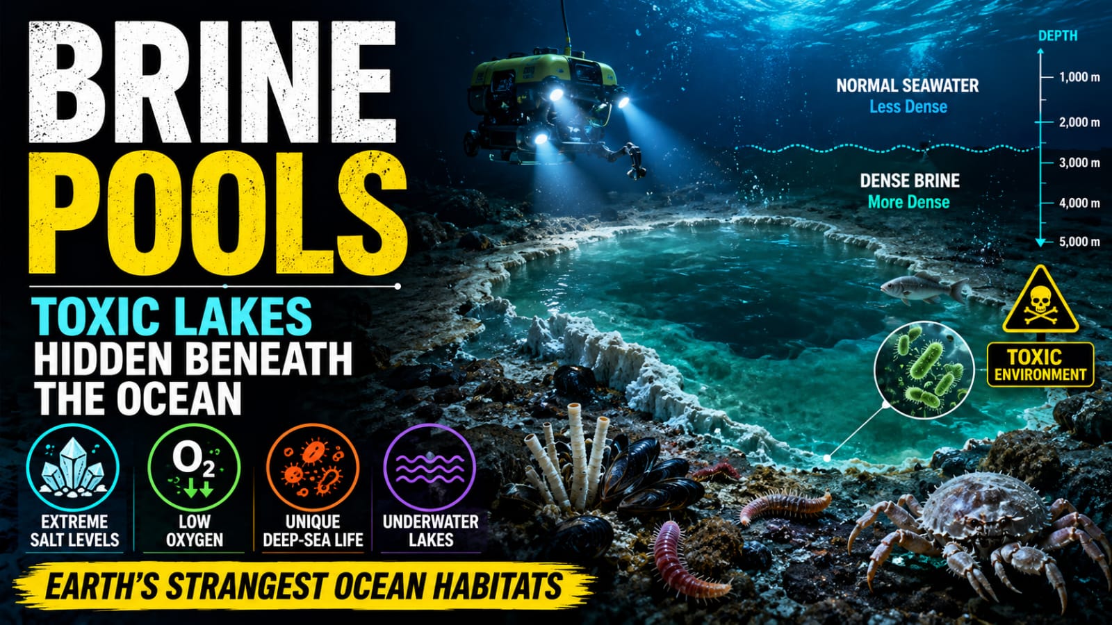 Why Are Brine Pools Called Toxic Lakes of the Ocean?