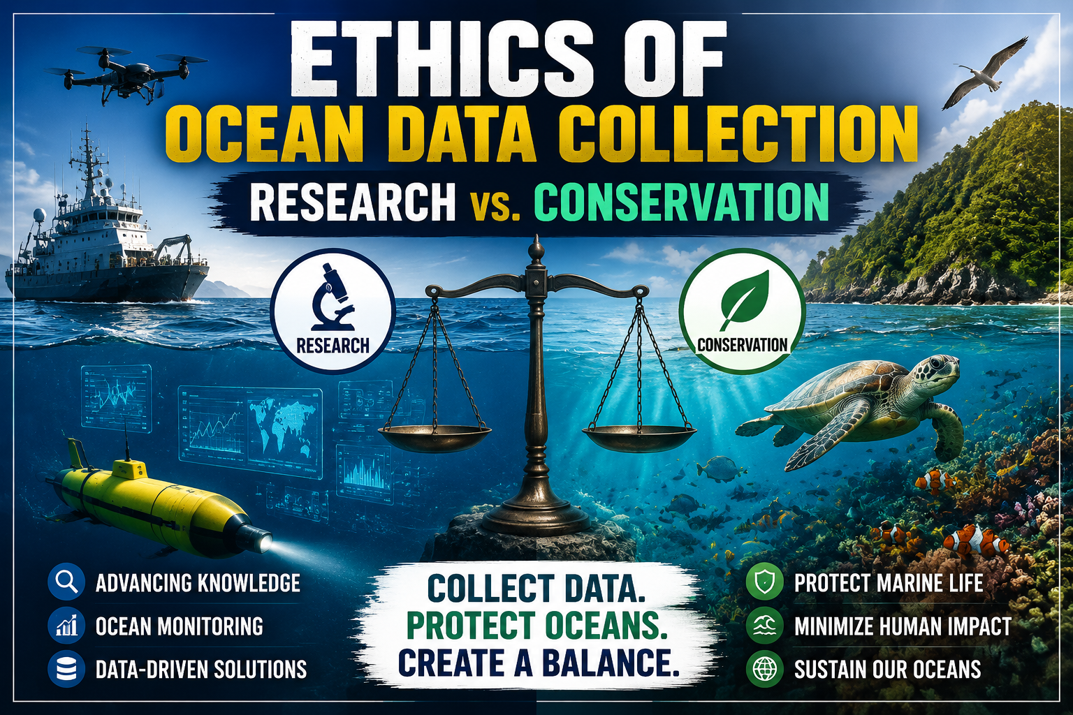 Ethics of Ocean Data Collection: Research vs. Conservation